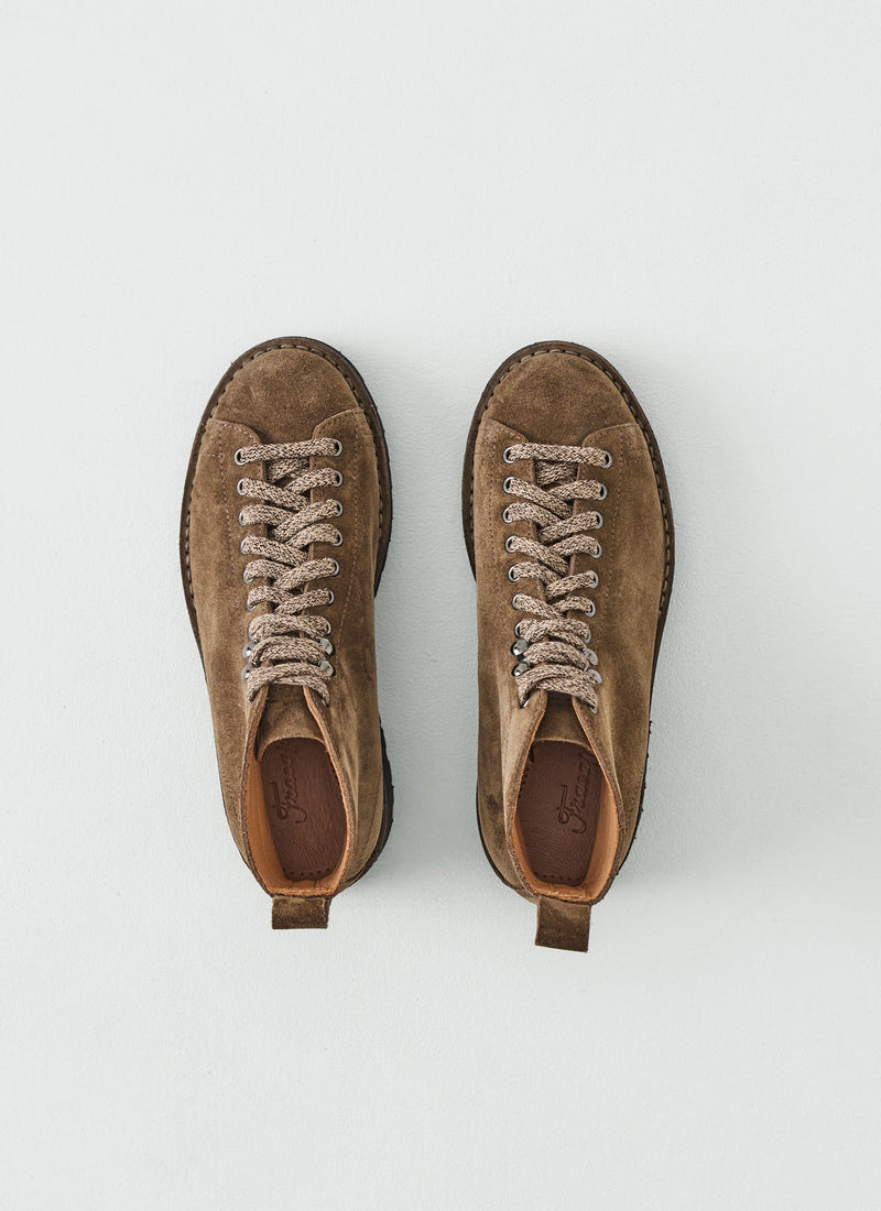 Fracap Suede Monkey Boots | Taupe