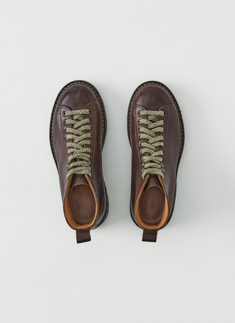 Fracap Leather Monkey Boots | Dark Brown