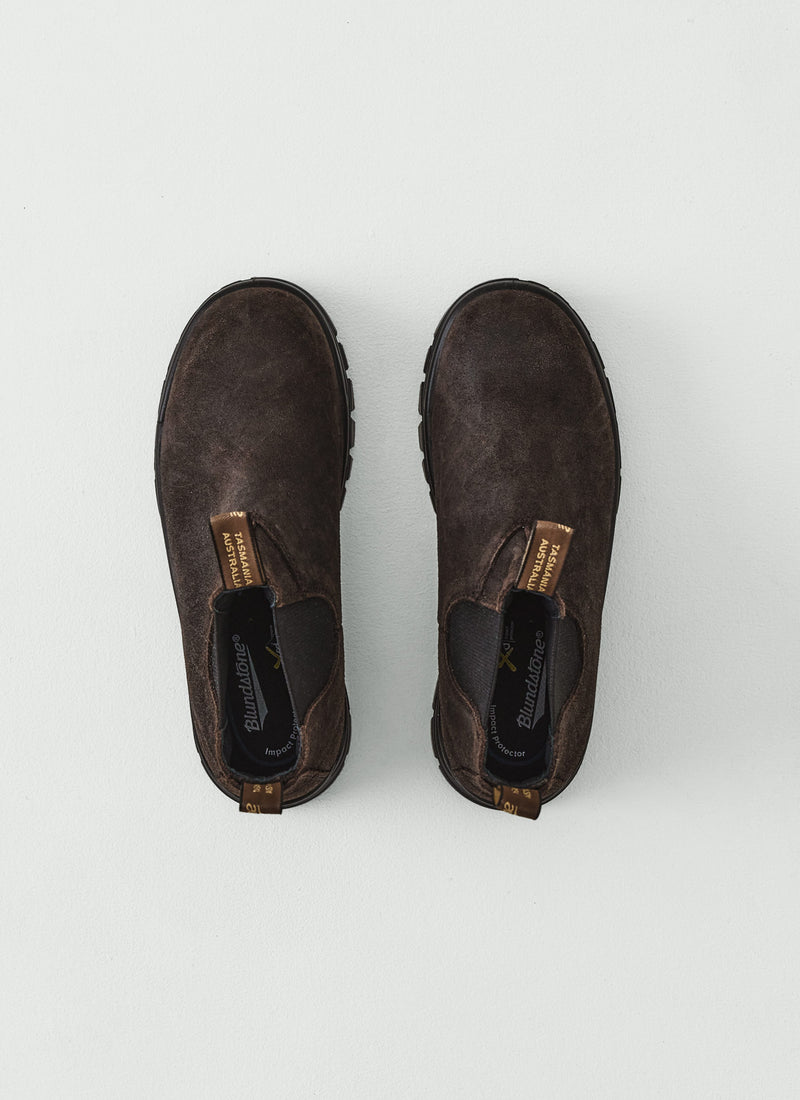 Blundstone Wax Suede Lug Boots | Dark Brown
