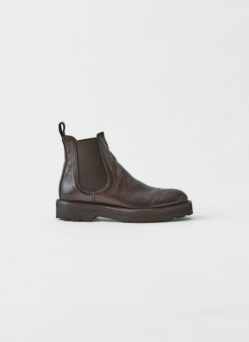 Sturlini Leather Chelsea Boots | Dark Brown