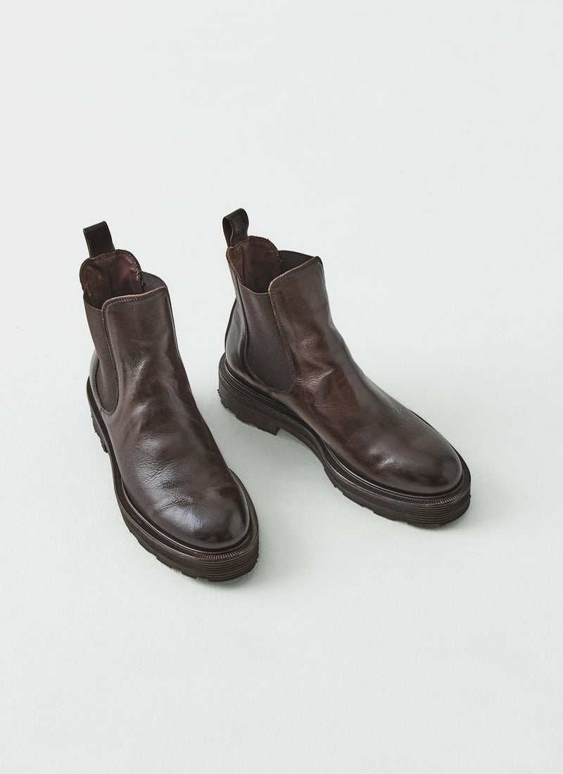 Sturlini Leather Chelsea Boots | Dark Brown