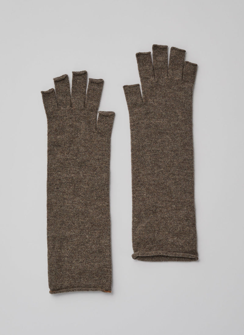 Nishiguchi Kutsushita Merino Tipless Gloves | Brown