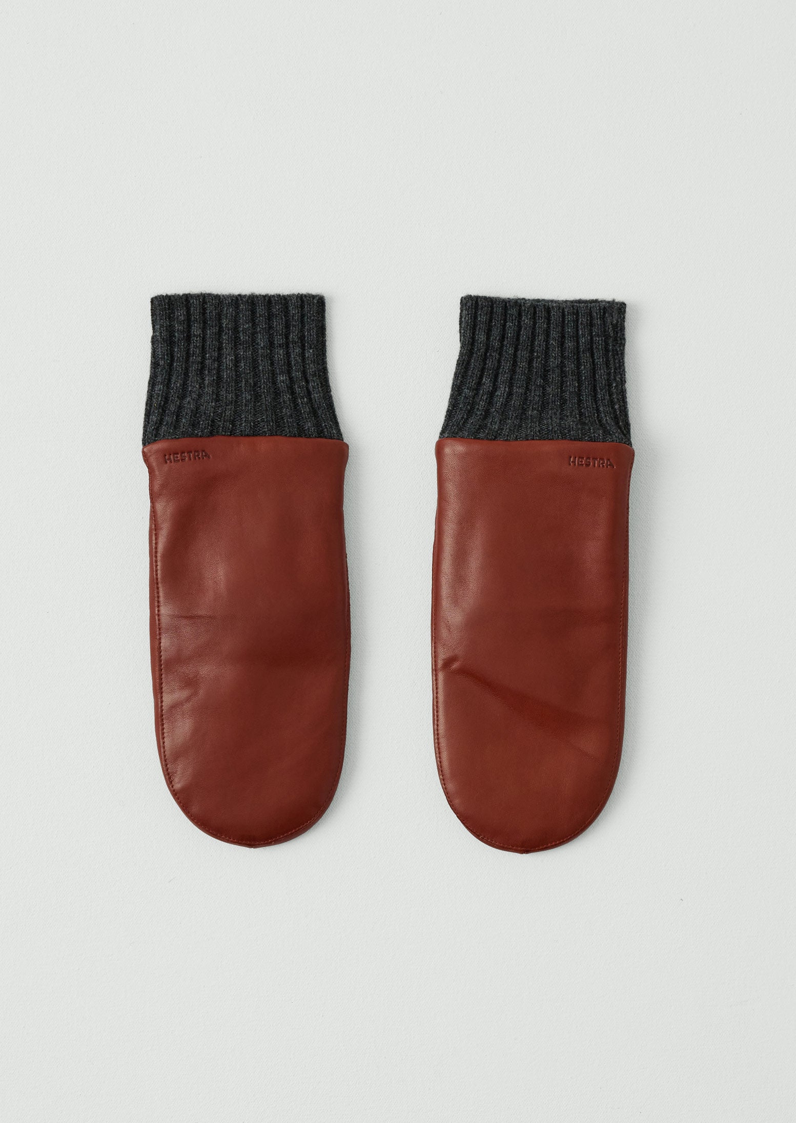 Hestra Tina Leather Mittens | Sienna