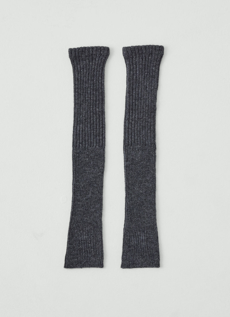 Nishiguchi Kutsushita Alpaca Arm Warmers | Charcoal