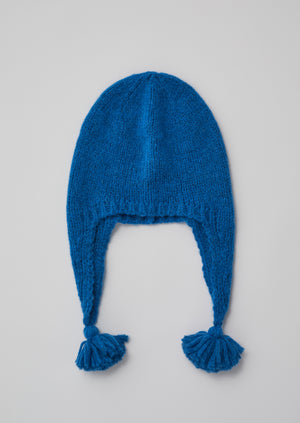 Tassel Knit Hat | Mineral Blue
