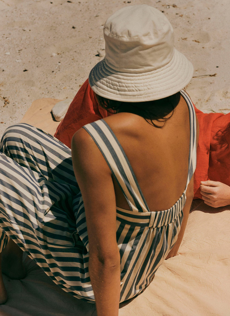 Romualda Hand Painted Reversible Bucket Hat | Ecru/Multi