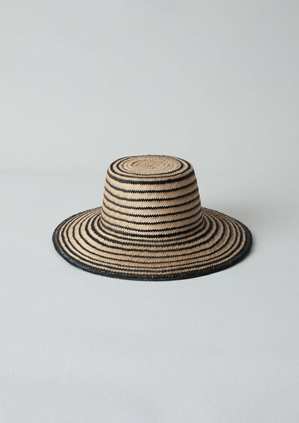 Guanabana Straw Hat Black Natural