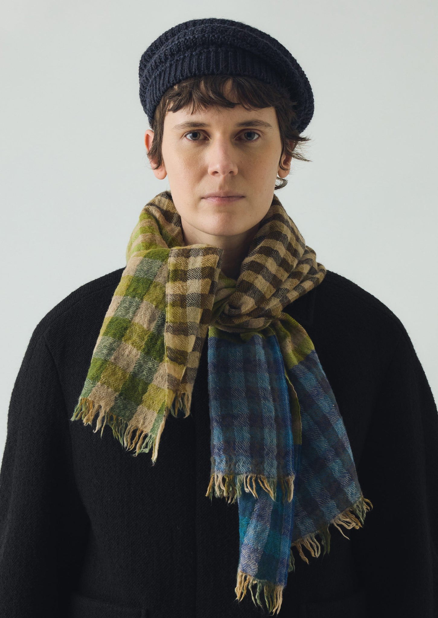 British Wool Textured Tam | Navy