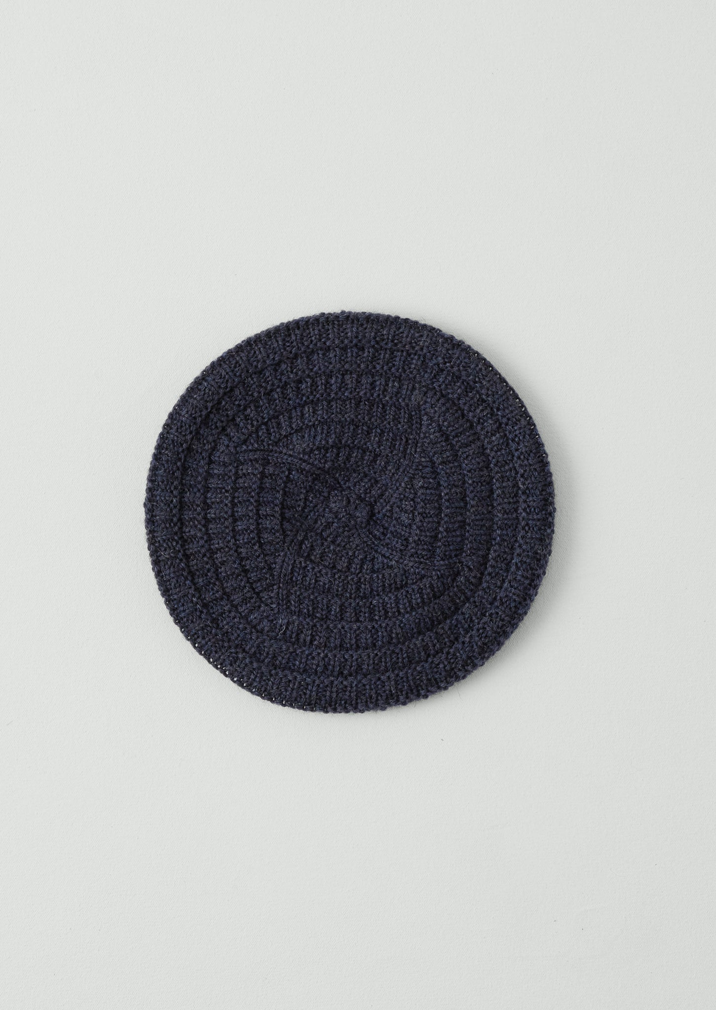 British Wool Textured Tam | Navy