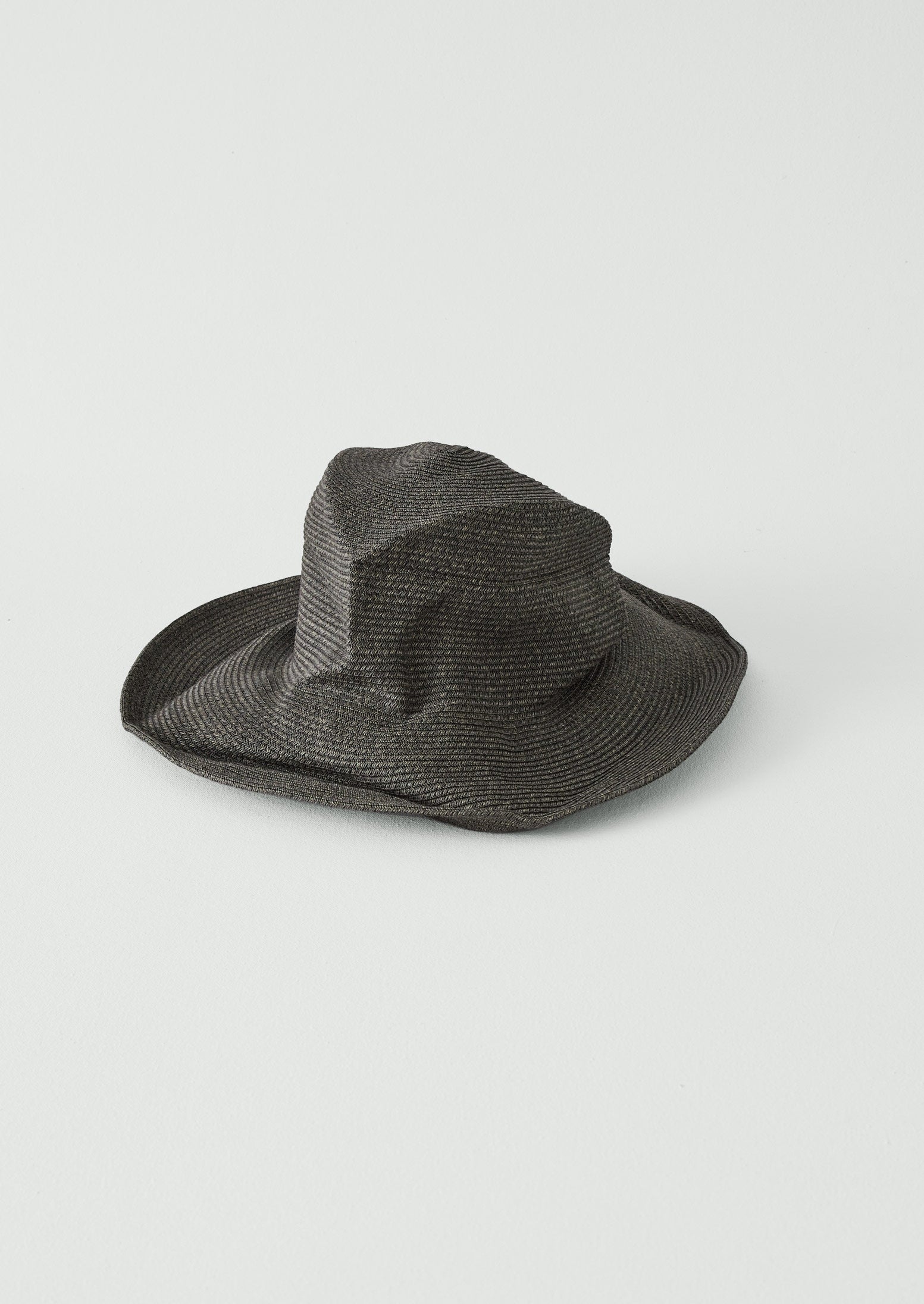 Decho Crushed Washi Paper Hat | Charcoal | TOAST