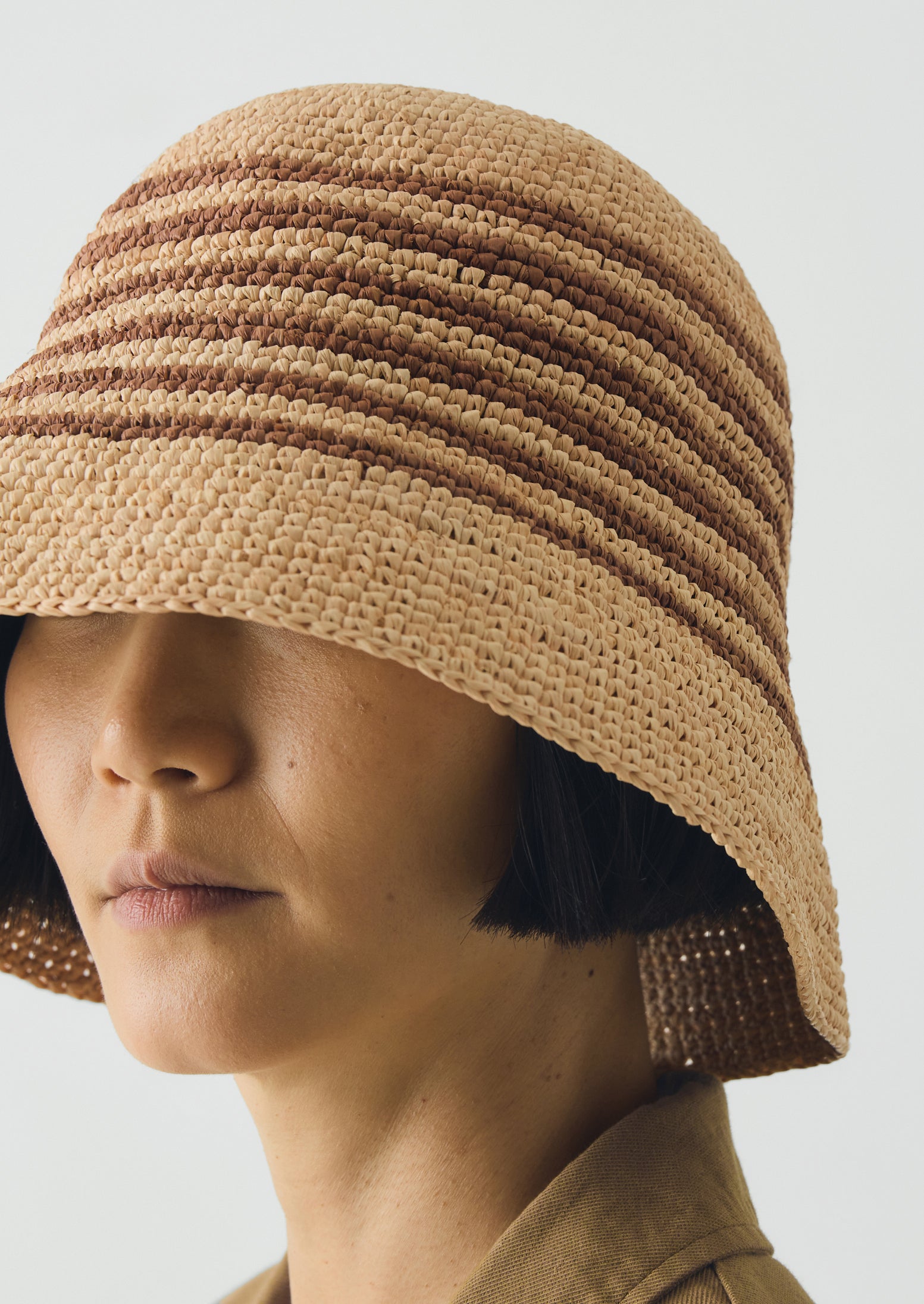 Maison N.H Paris Raffia Stella Hat | Natural/Brown | TOAST