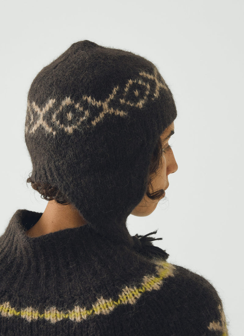 Lofty Alpaca Blend Tassel Hat | Peat/Oat