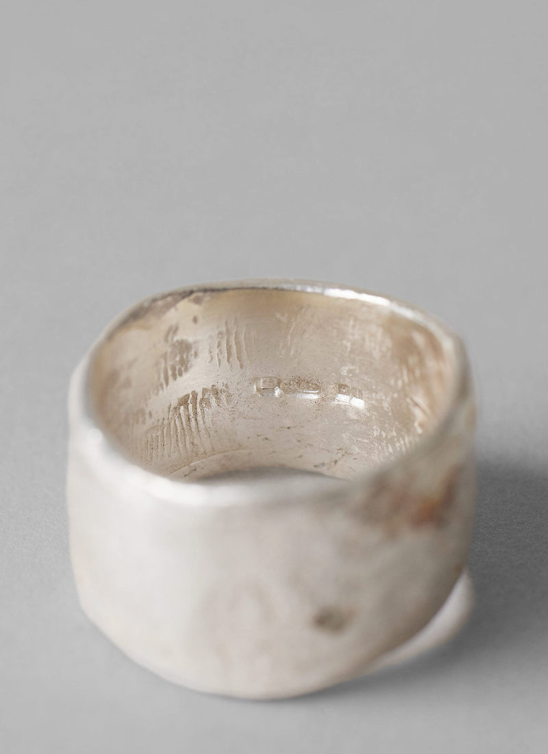 Emily Nixon Sculptural Rock Ring | Silver