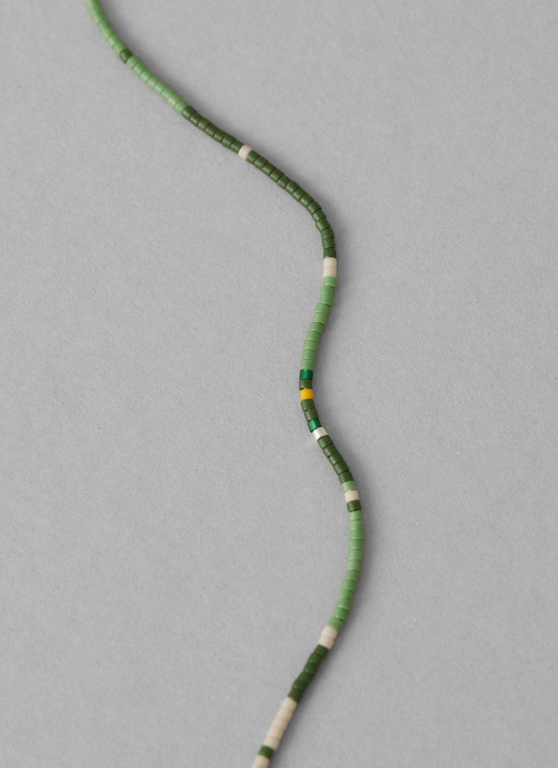 Helena Rohner Miyuki Mixed Bead Necklace | Fern Green Multi