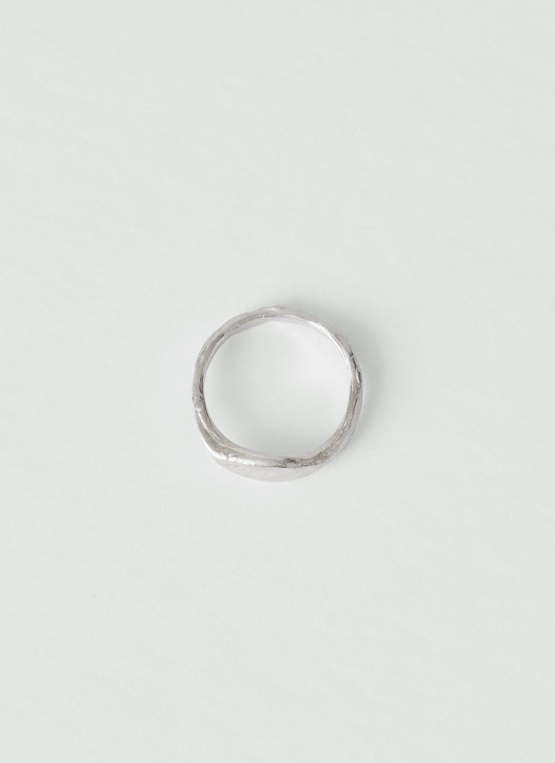 Emily Nixon Silver Stone Signet Ring | Silver