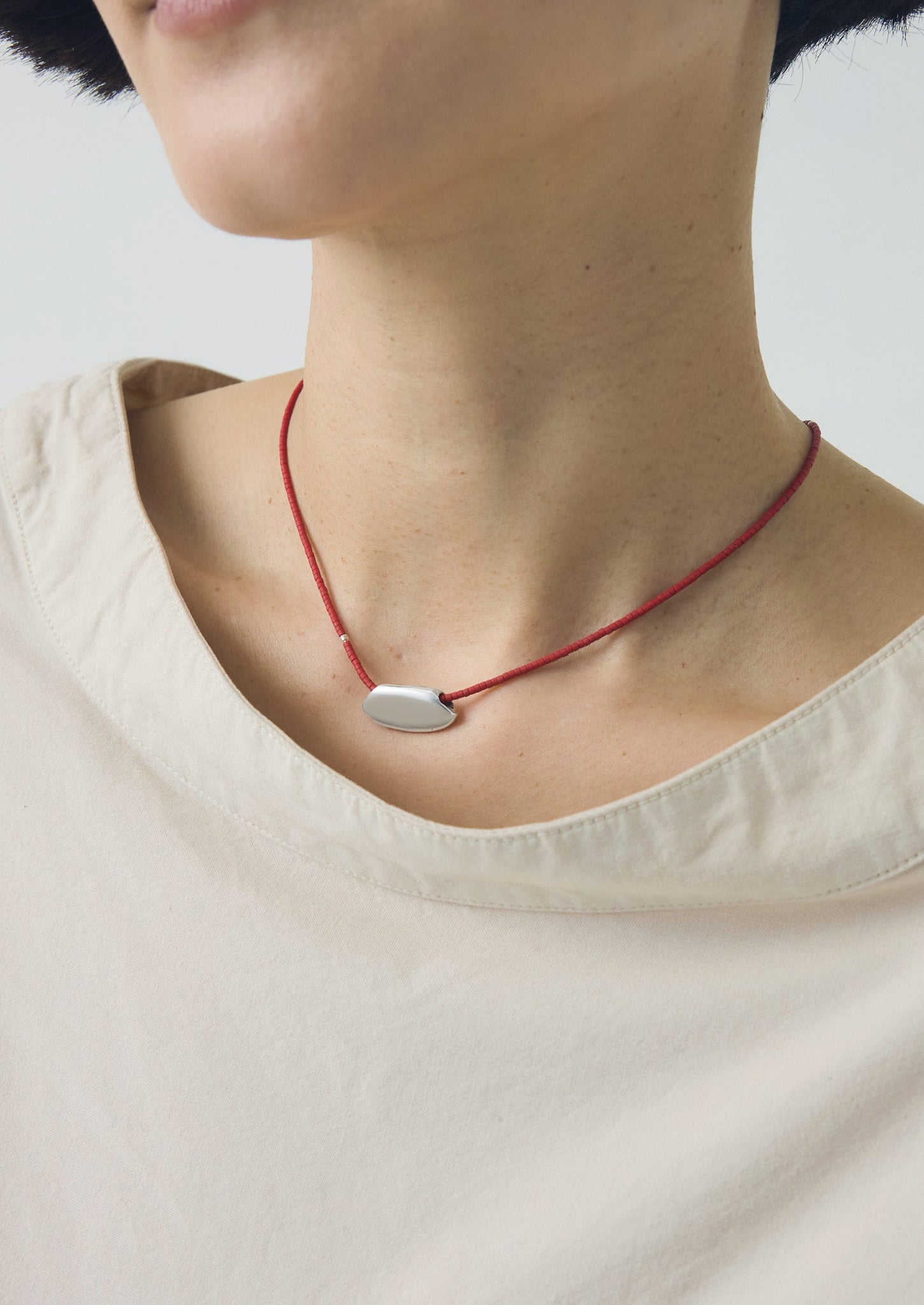 Helena Rohner Miyuki Oval Necklace | Tomato