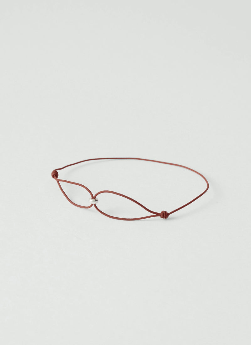 Helena Rohner Silver Bead String Bracelet | Plum/Silver