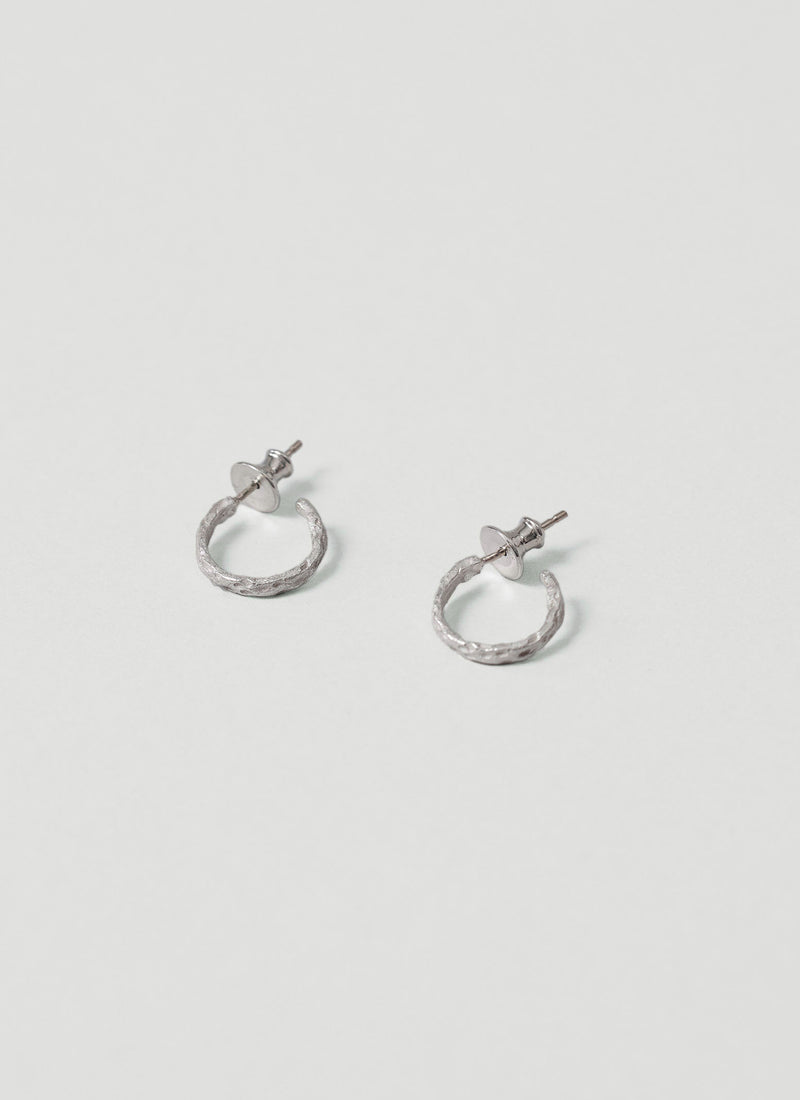 Emily Nixon Urchin Hoop Earrings | Silver