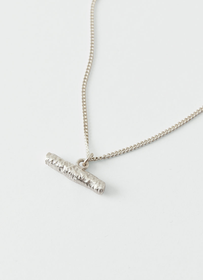 Sally Lacock Silver Birch Branch Necklace | Silver
