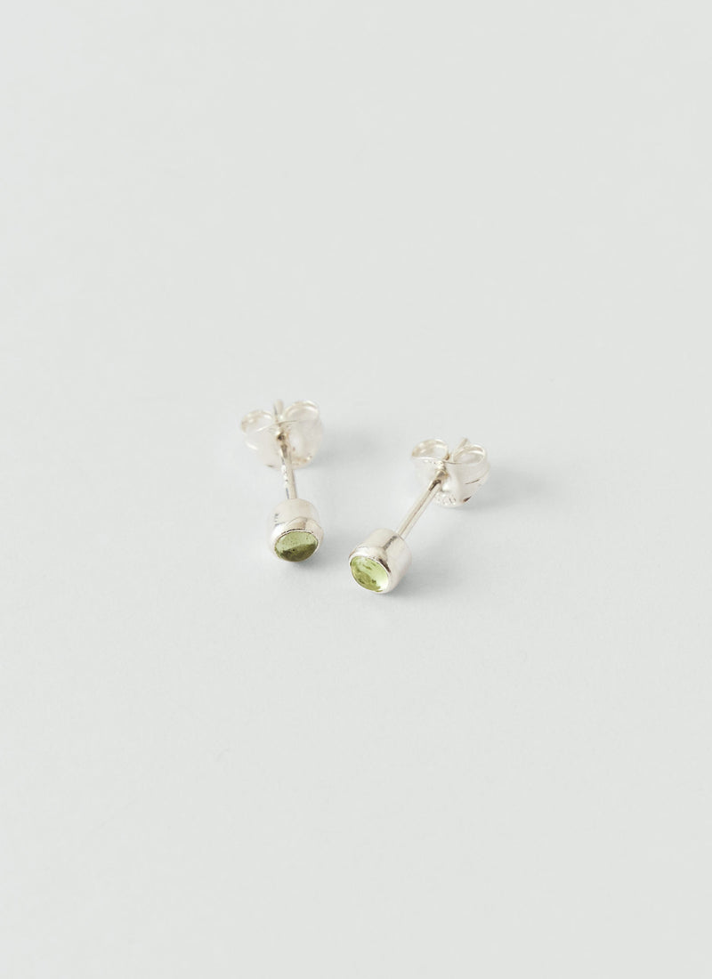 Emma Craig Peridot Stud Earrings | Moss