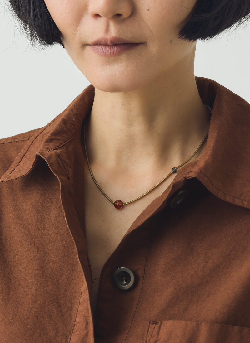 Helena Rohner Harvest Miyuki Bead Necklace | Olive
