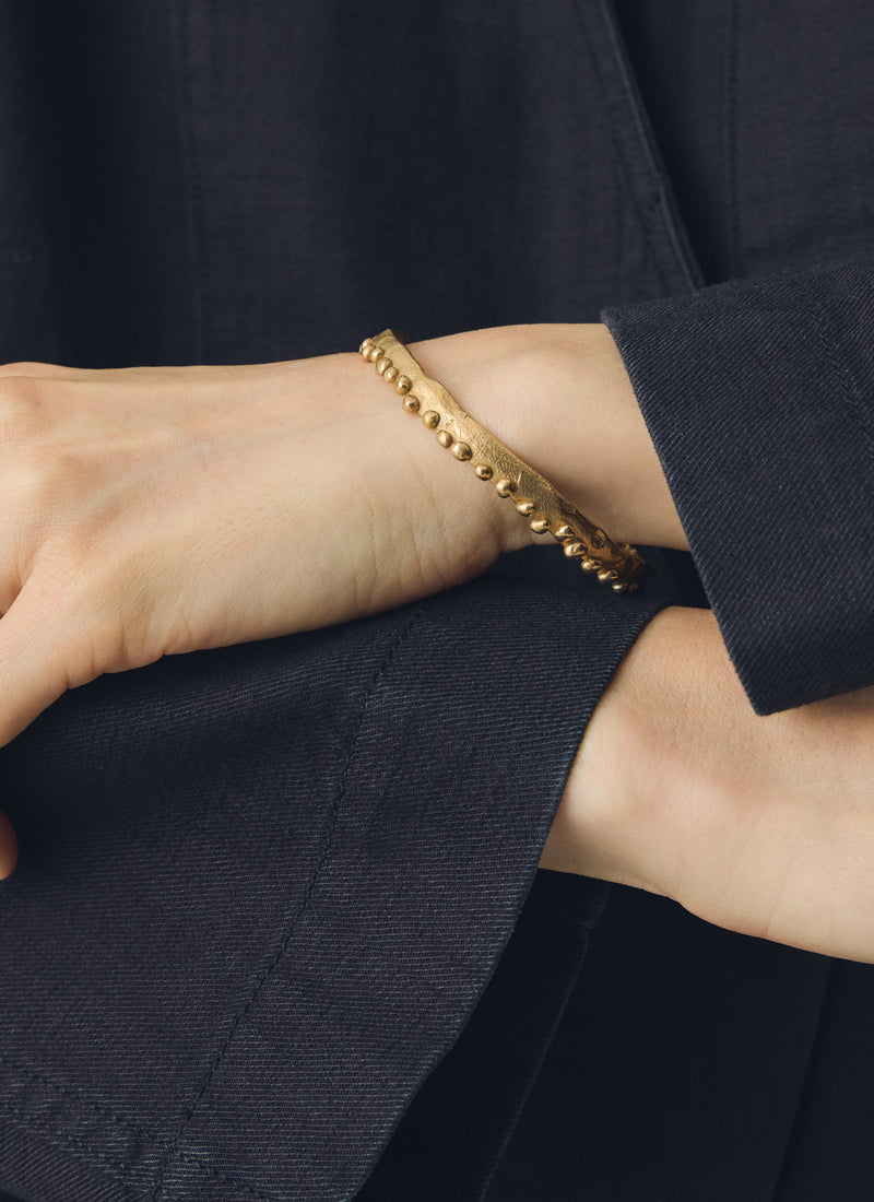 Alba Bronze Crown Bangle | Bronze