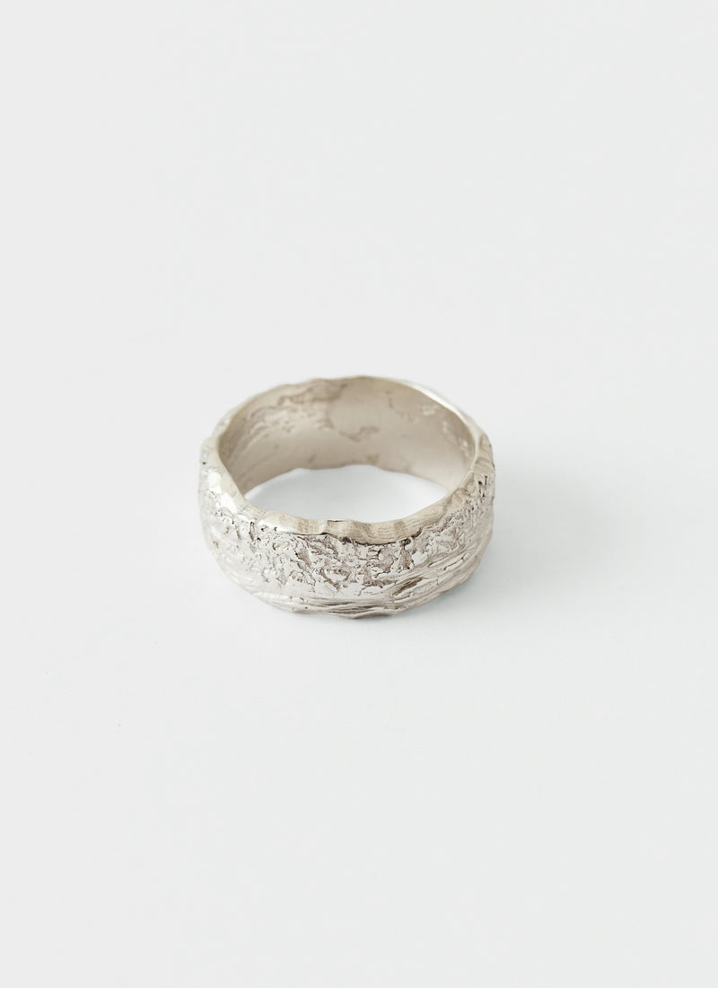 Sally Lacock Silver Bark Ring | Silver