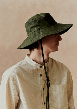 Muehlbauer Waxed Cotton Tie Hat | Forest