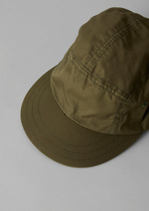 Decho Weatherproof Cotton Panelled Cap | Olive