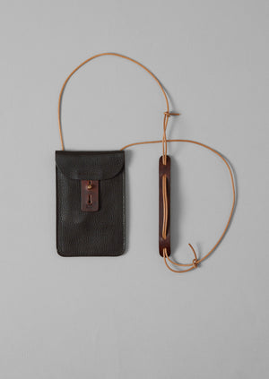 Bleu De Chauffe Leather Pouch | Marron Brown