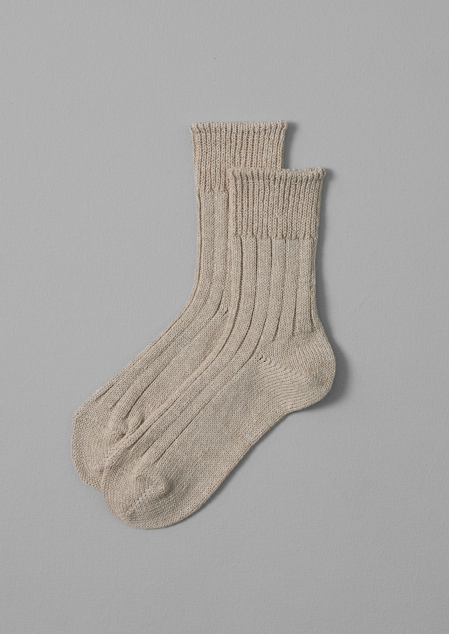 Decka Linen Socks | Ecru