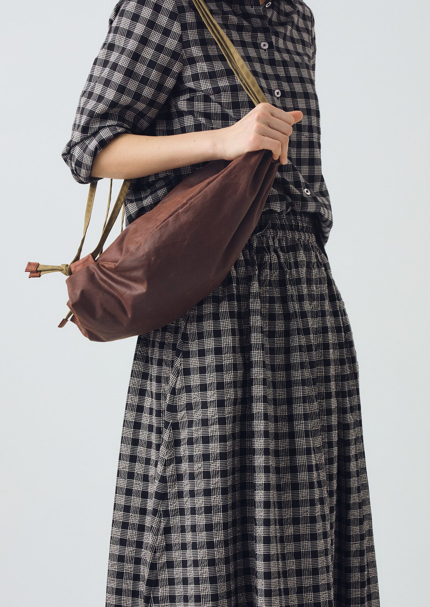 Kate Sheridan Waxed Cotton Bow Rucksack | Chestnut