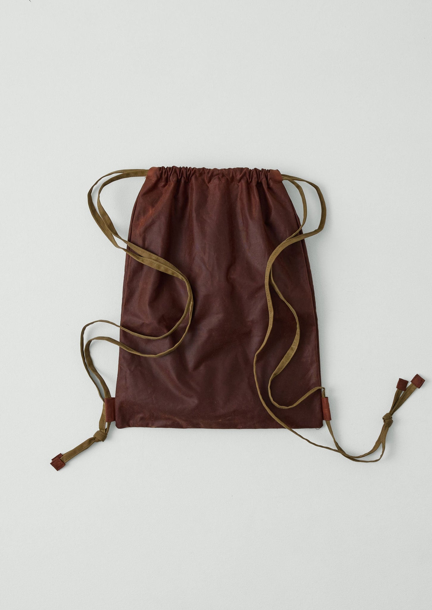 Kate Sheridan Waxed Cotton Bow Rucksack | Chestnut