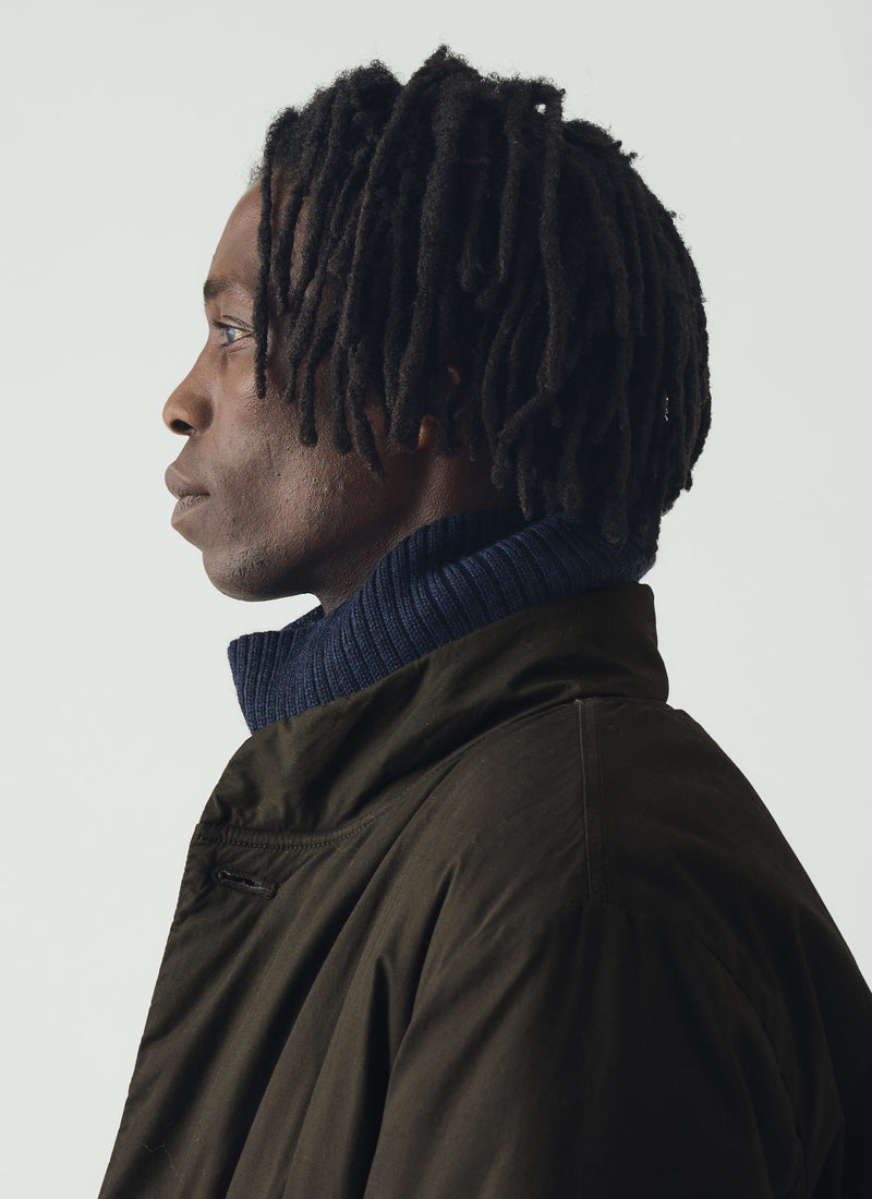 Rototo Merino Seamless Snood | Navy