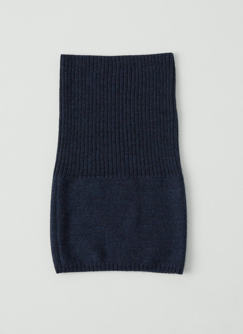 Rototo Merino Seamless Snood | Navy