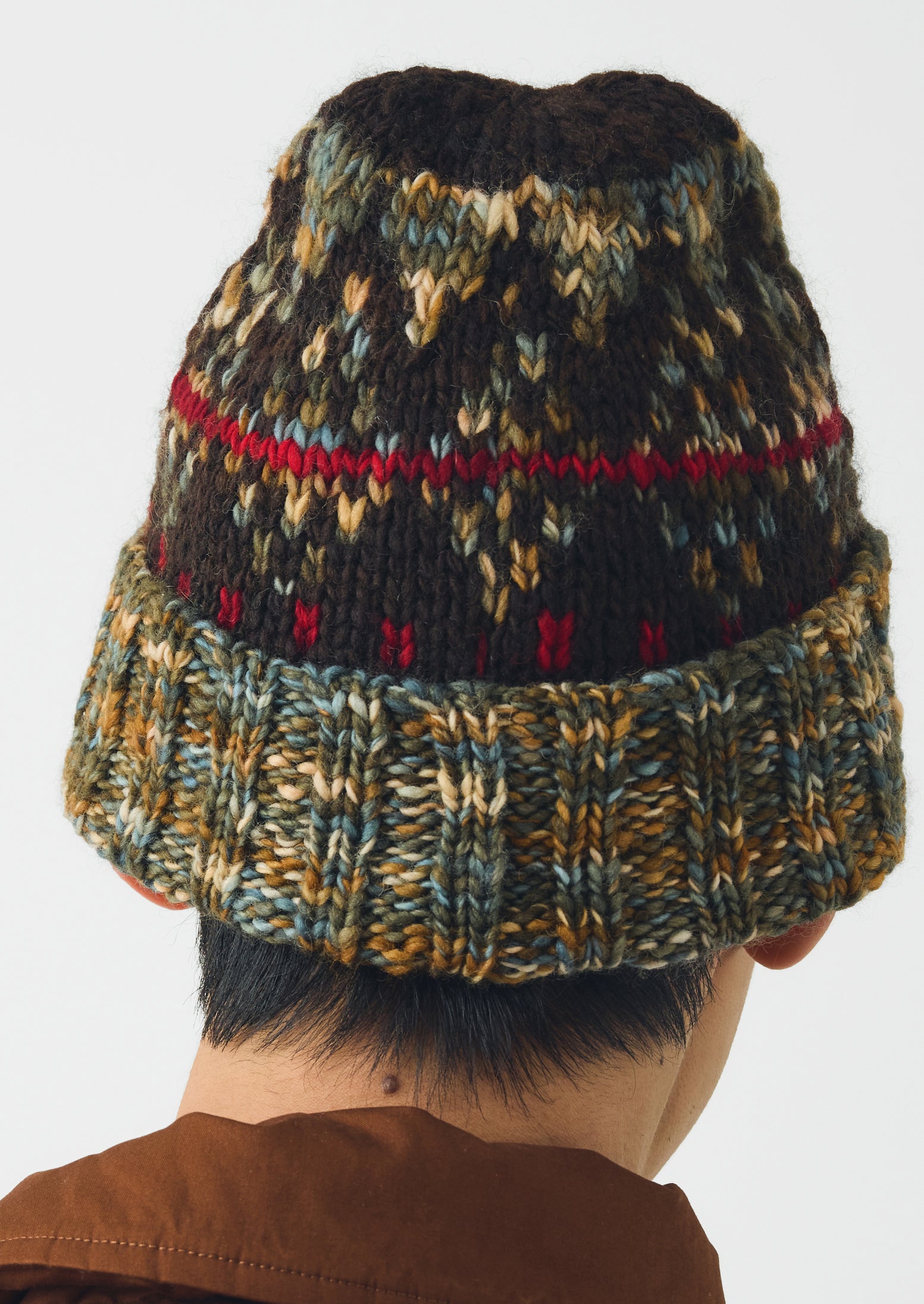 Hand Knitted Jacquard Beanie | Harvest | TOAST