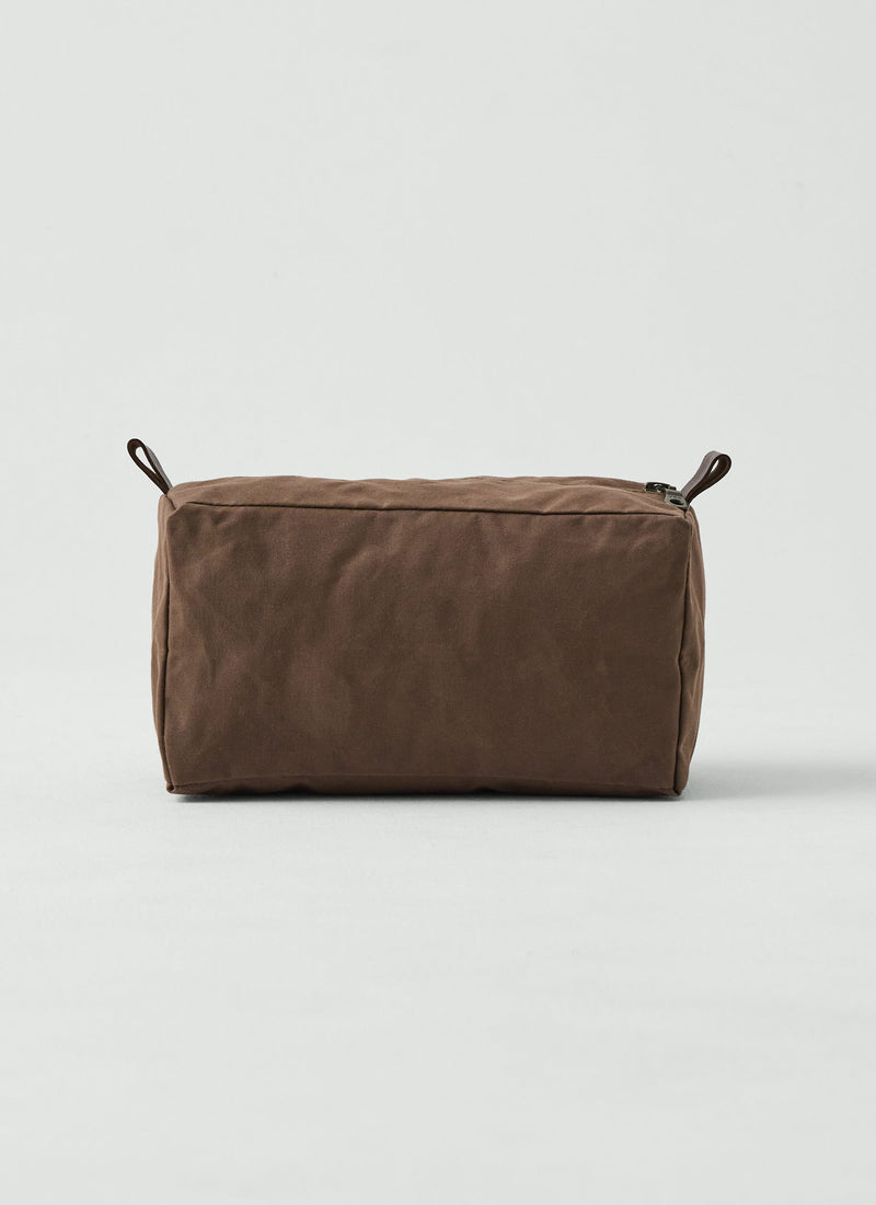 Kate Sheridan Bracken Waxed Cotton Wash Bag | Bracken