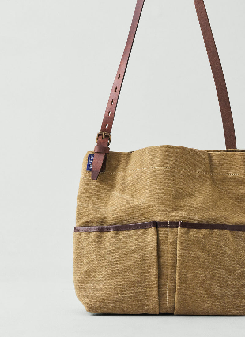 Bleu De Chauffe Gombe Cotton Bag | Khaki