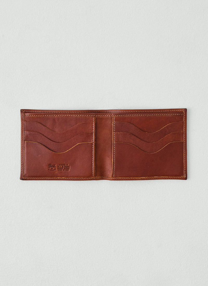 Il Bisonte Bi-Fold Leather Wallet | Sepia