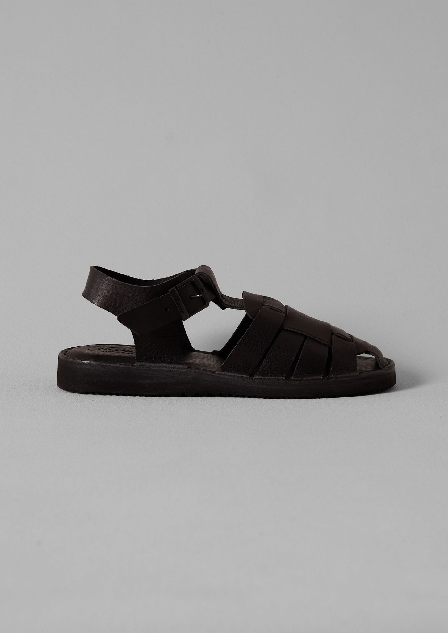 Fracap Leather Sandals | Black