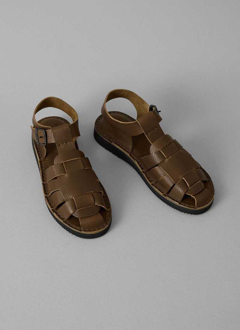 Fracap Leather Sandals | Olive