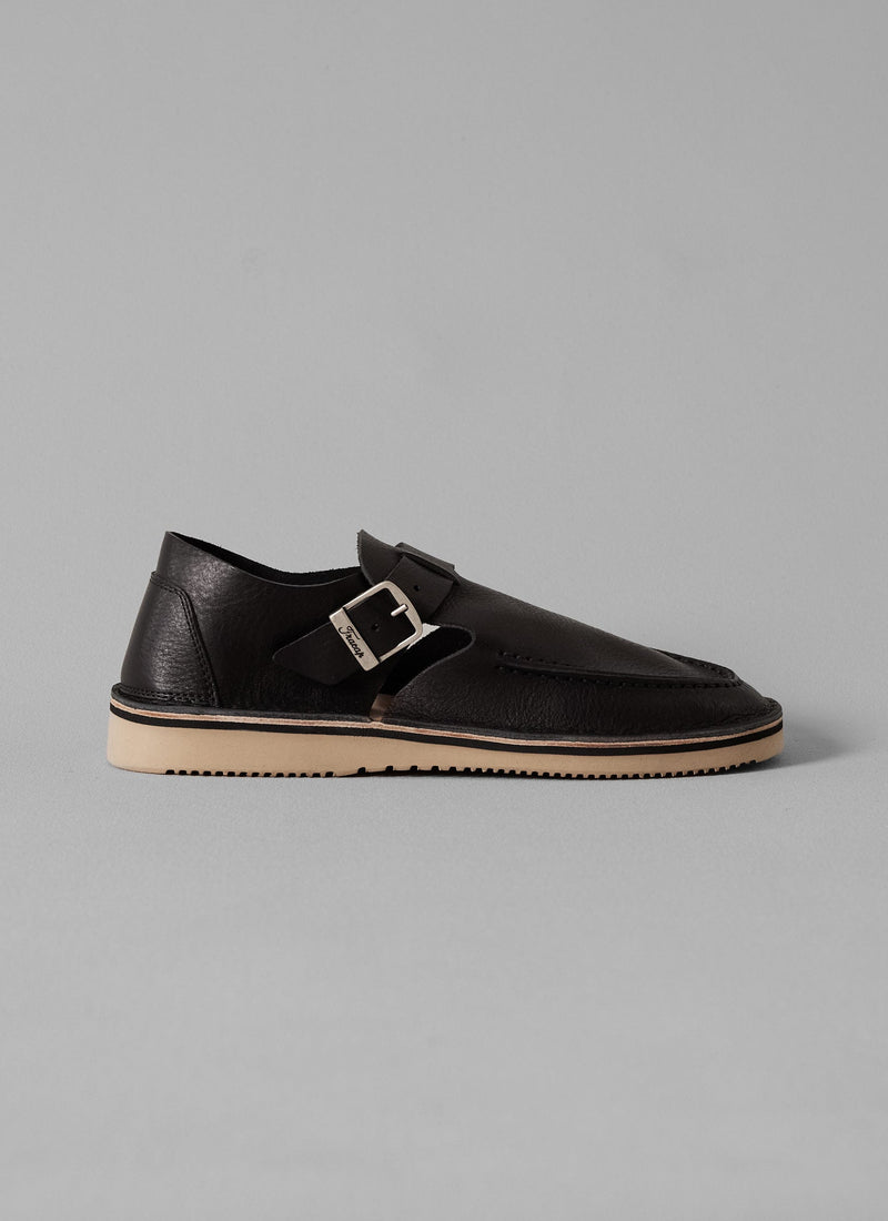 Fracap Leather Ankle Shoes | Black