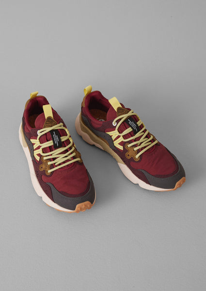 Flower Mountain Yamano Kaiso Panelled Trainers Brick Iris