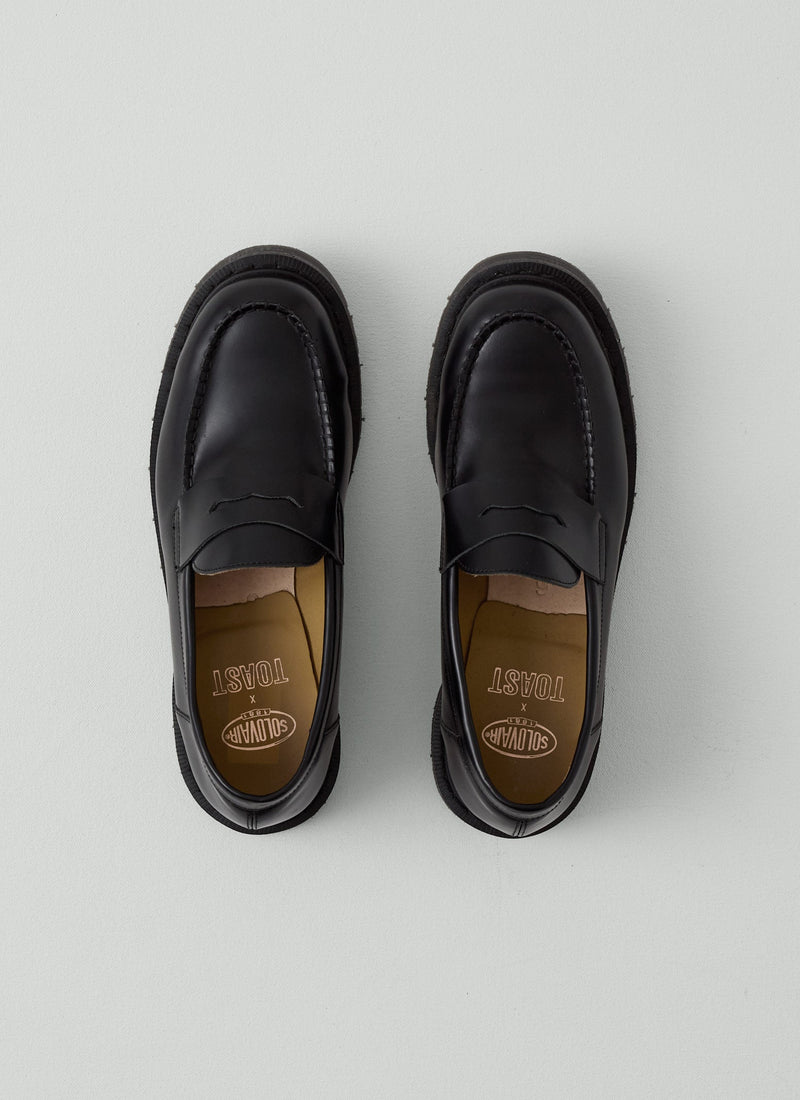 Solovair Chunky Loafers | Black
