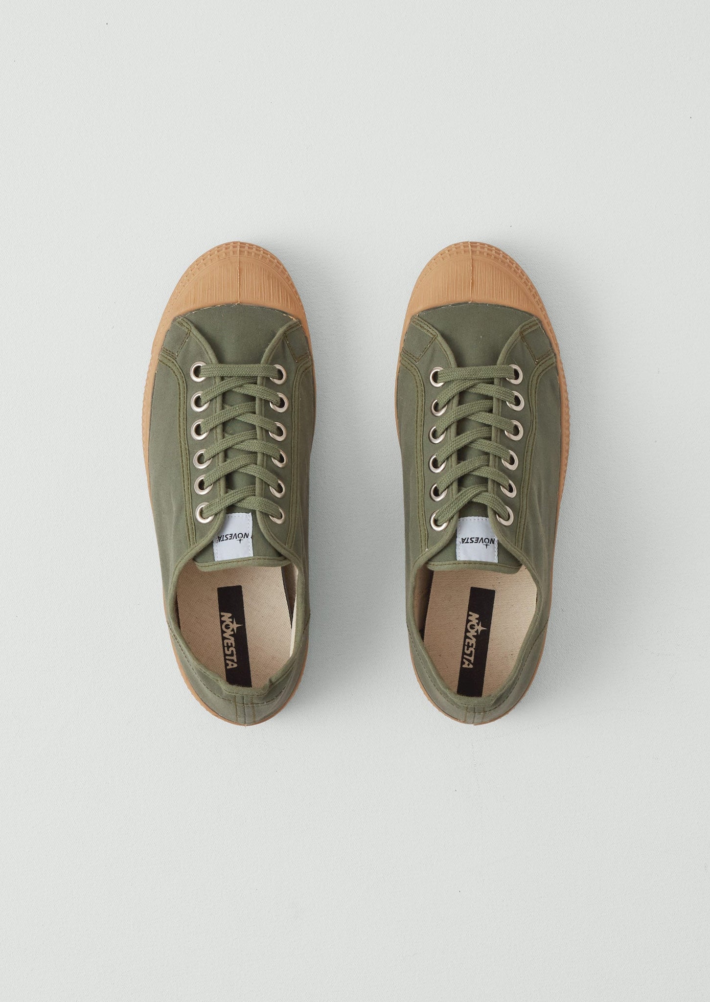 Novesta Star Master Waxed Cotton Trainers | Sage