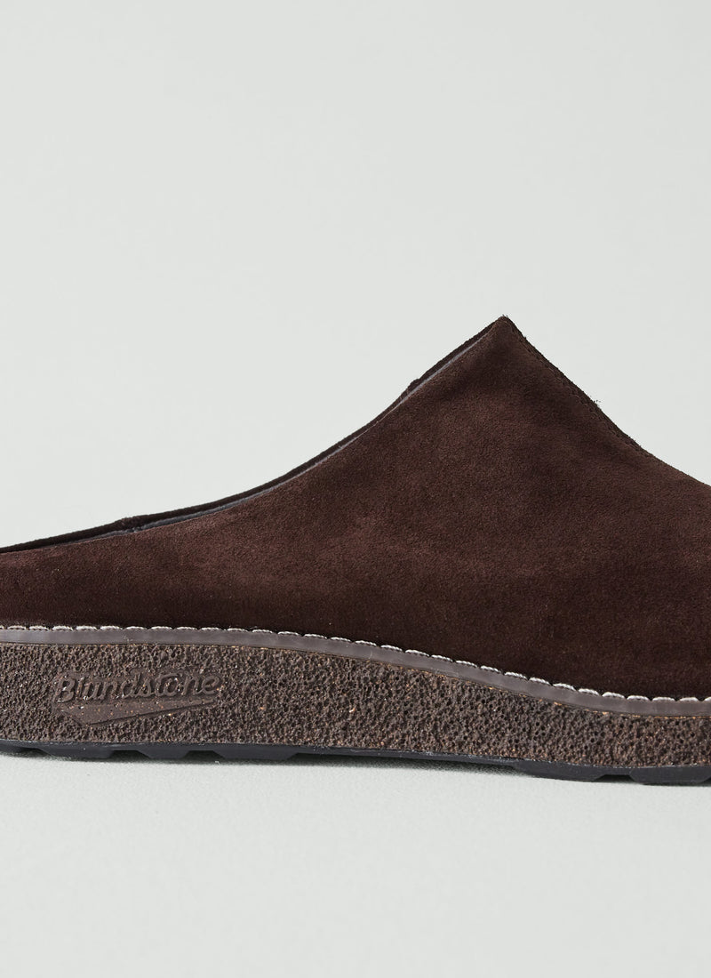 Blundstone Cork Suede Clogs | Dark Brown