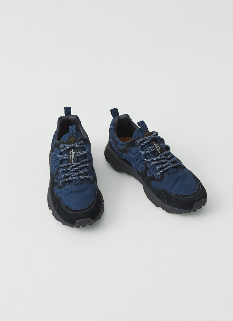 Flower Mountain Yamano Kaiso Panelled Trainers | Indigo