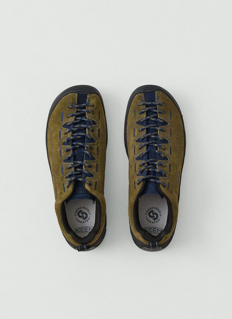 Keen Jasper Lace Up Trainers | Dark Olive/Navy