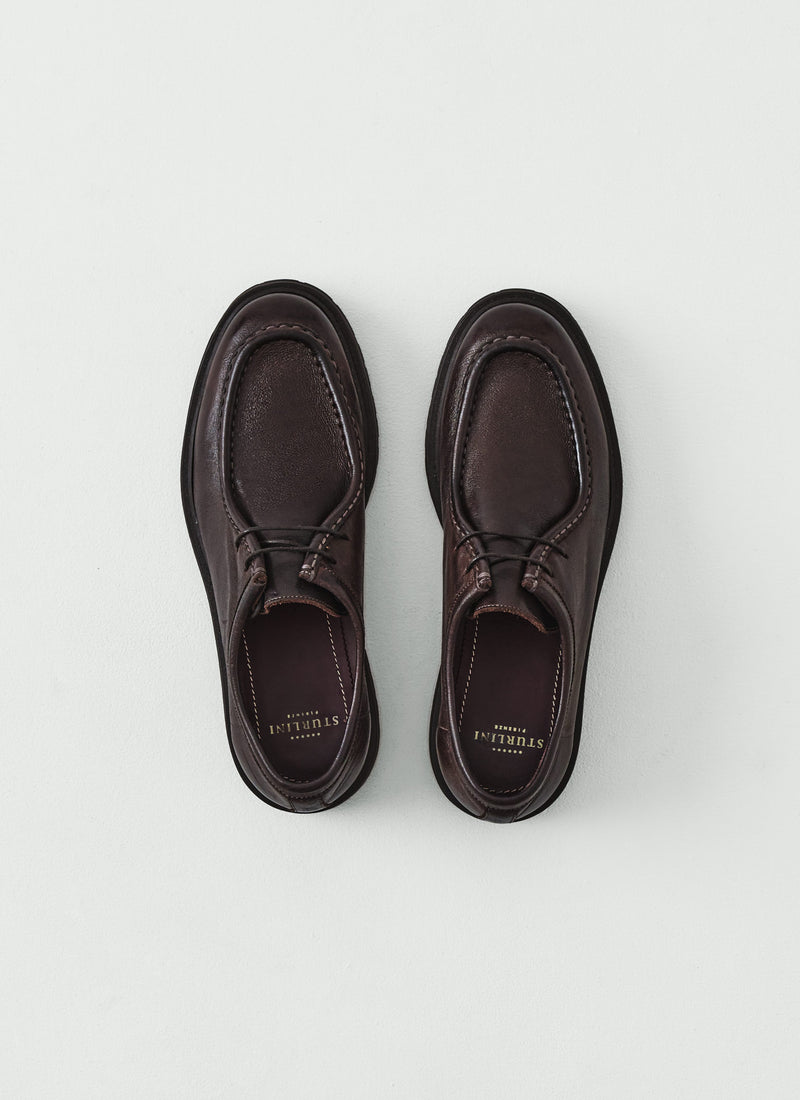 Sturlini Leather Lace Up Shoes | Chocolate