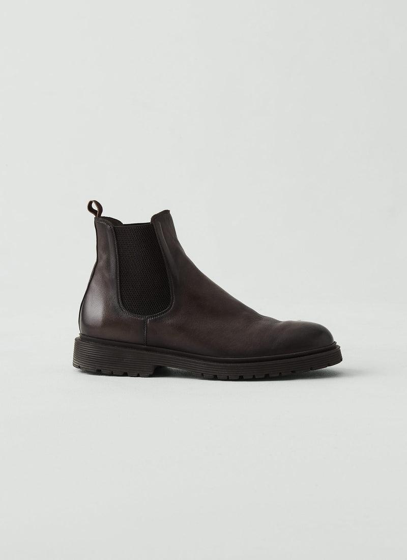 Sturlini Vegetable Tanned Chelsea Boots | Dark Brown